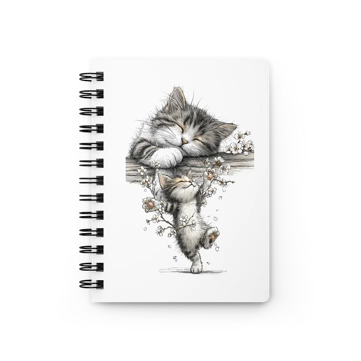 Sleepy Kitten Lined Journal product image (1)