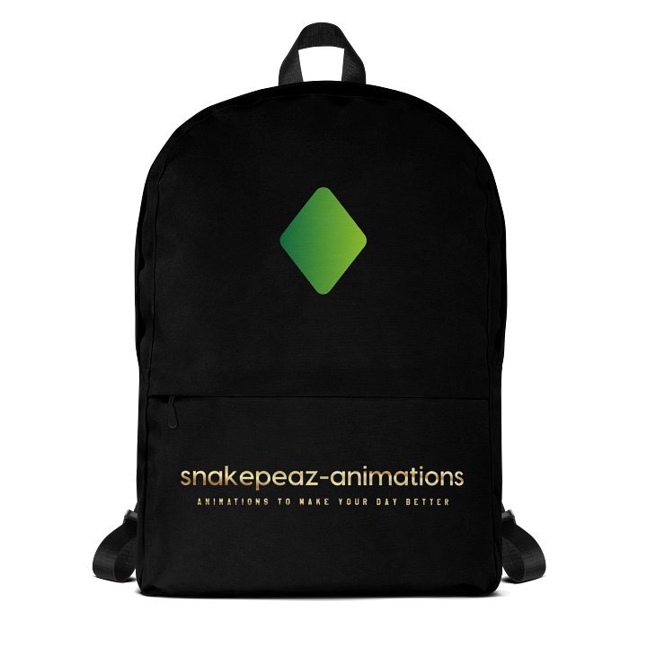 snakepeaz-animations black backpack product image (1)