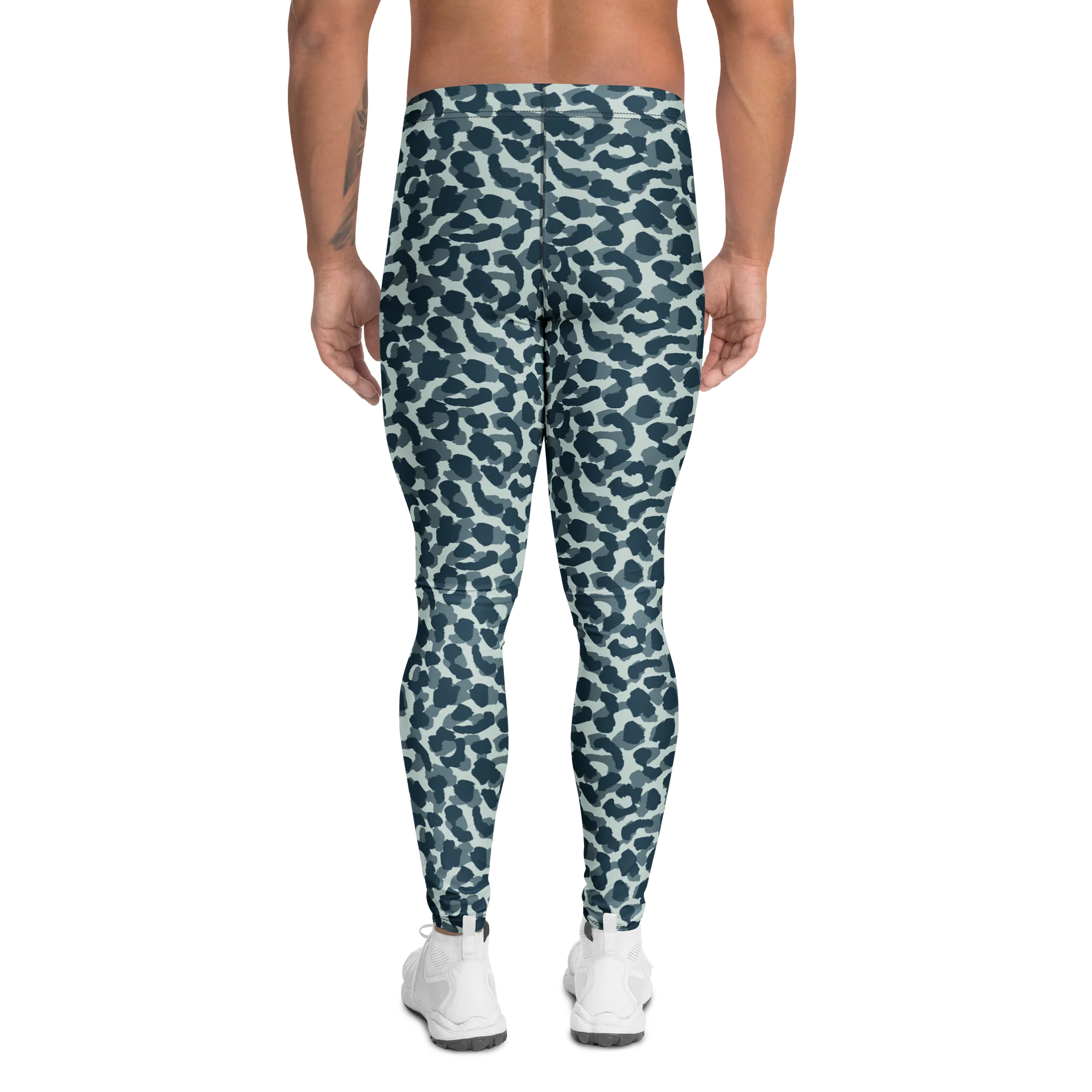 Comfortable Men's Leggings with Bold Military Leopard Skin product image (2)