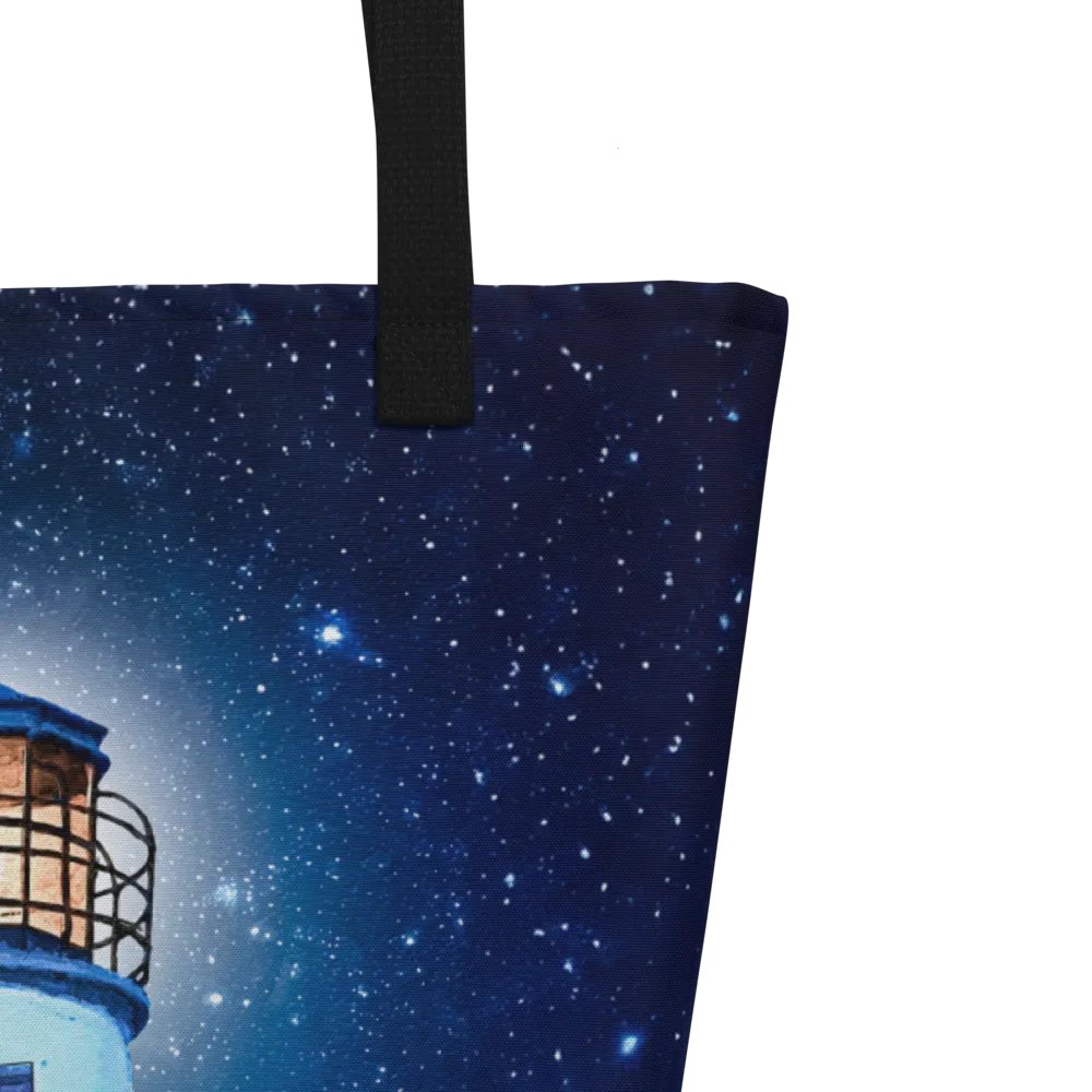 St. George Island Lighthouse by Night – Florida Tote Bag product image (3)
