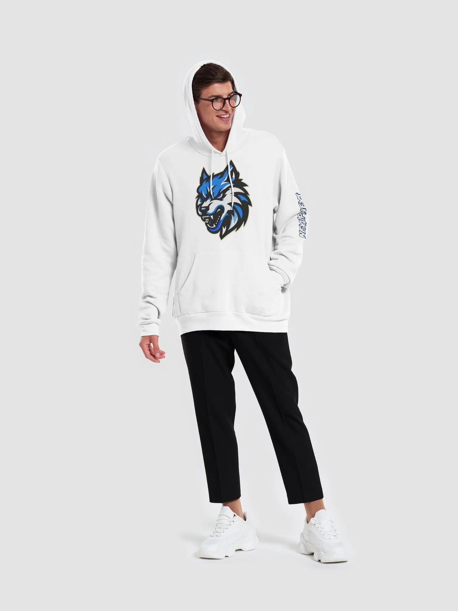 Wolf Pack Hoodie White product image (5)
