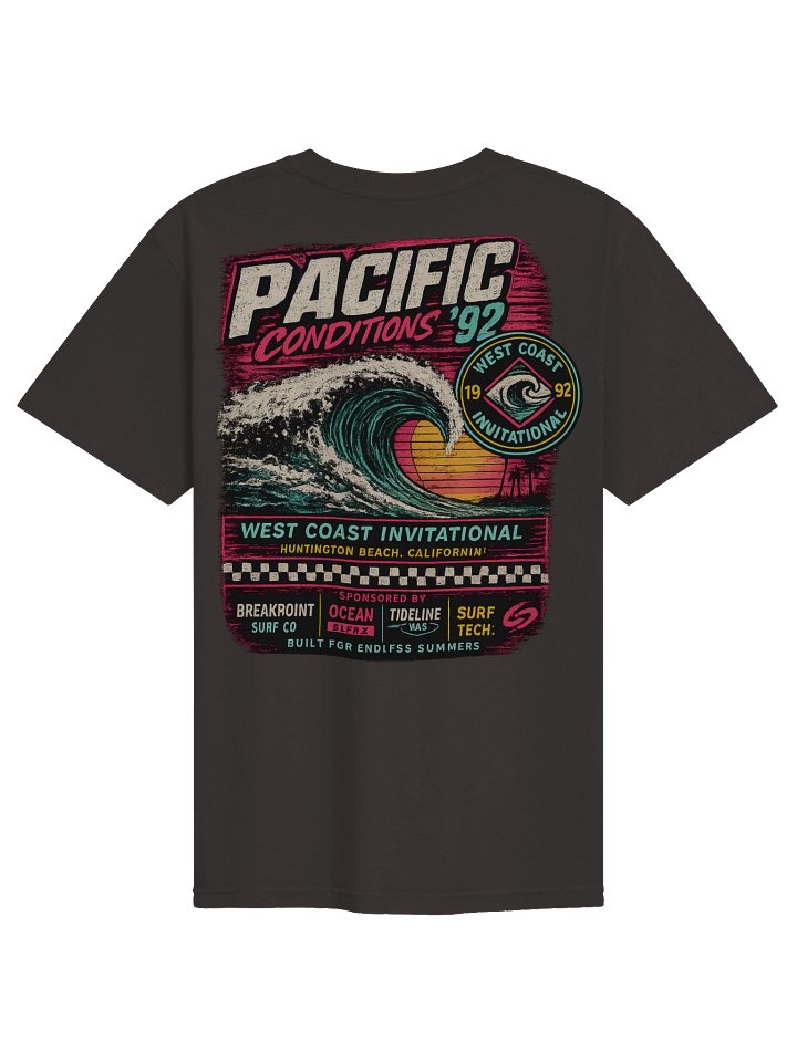 Pacific Conditions '92 — Vintage Surf Graphic Tee product image (4)