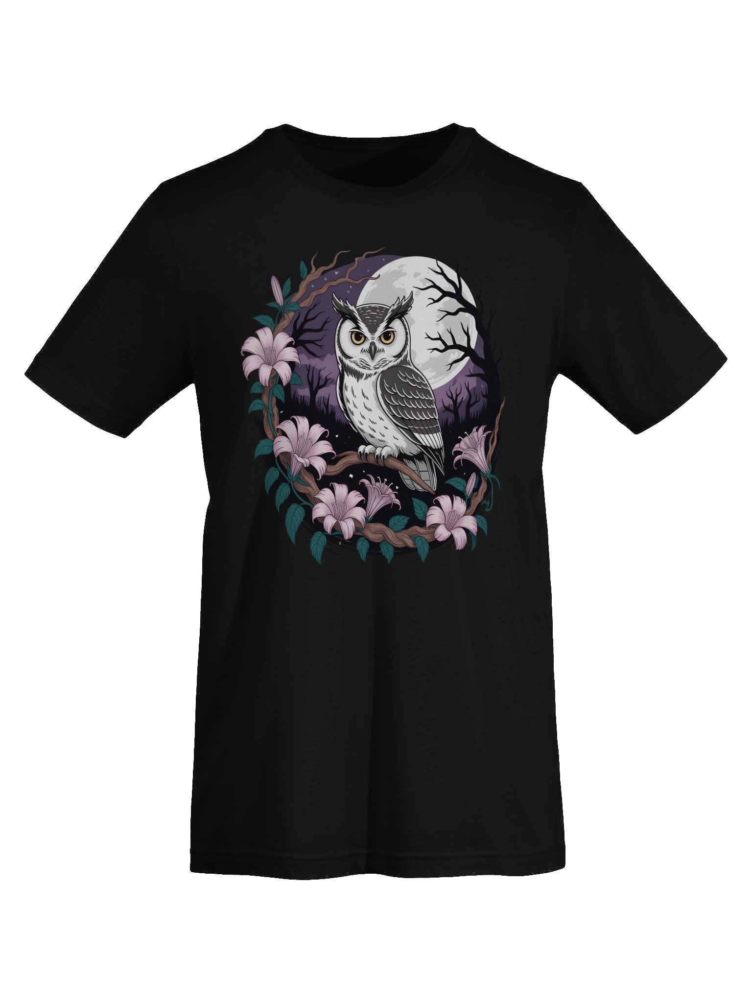 Moonlit Owl Perch T-Shirt product image (25)