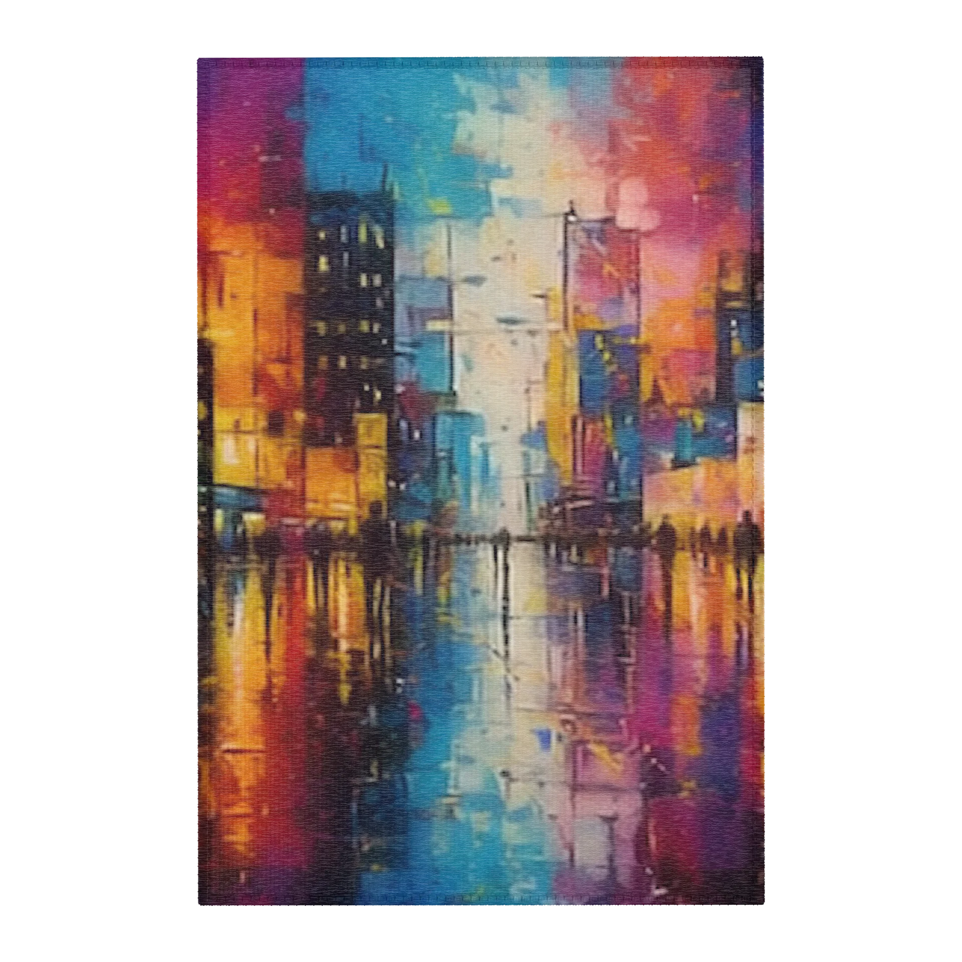 Vibrant Urban Rainscape - The Rug product image (1)