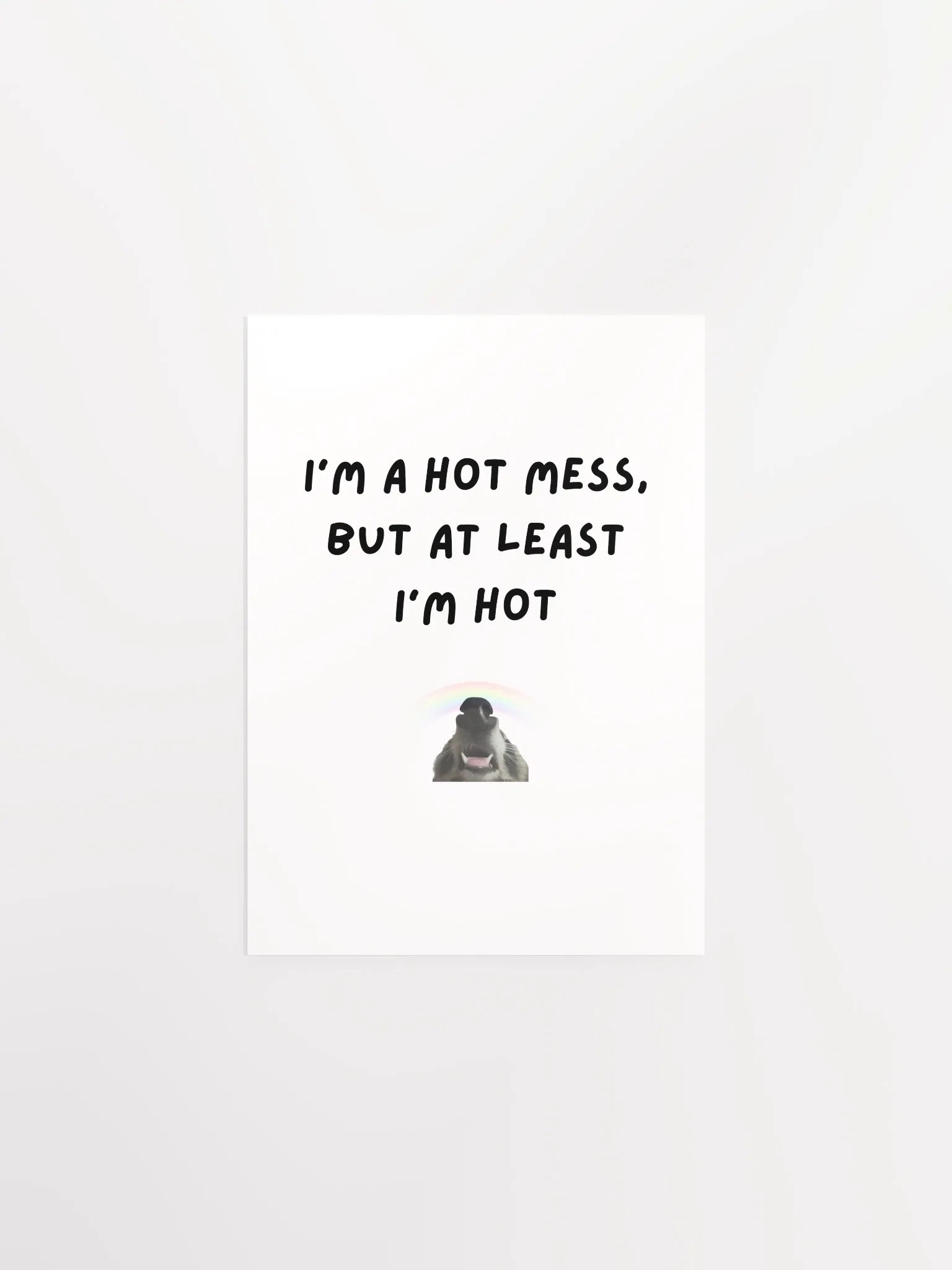 I'm a Hot Mess - Raccoon Poster product image (2)