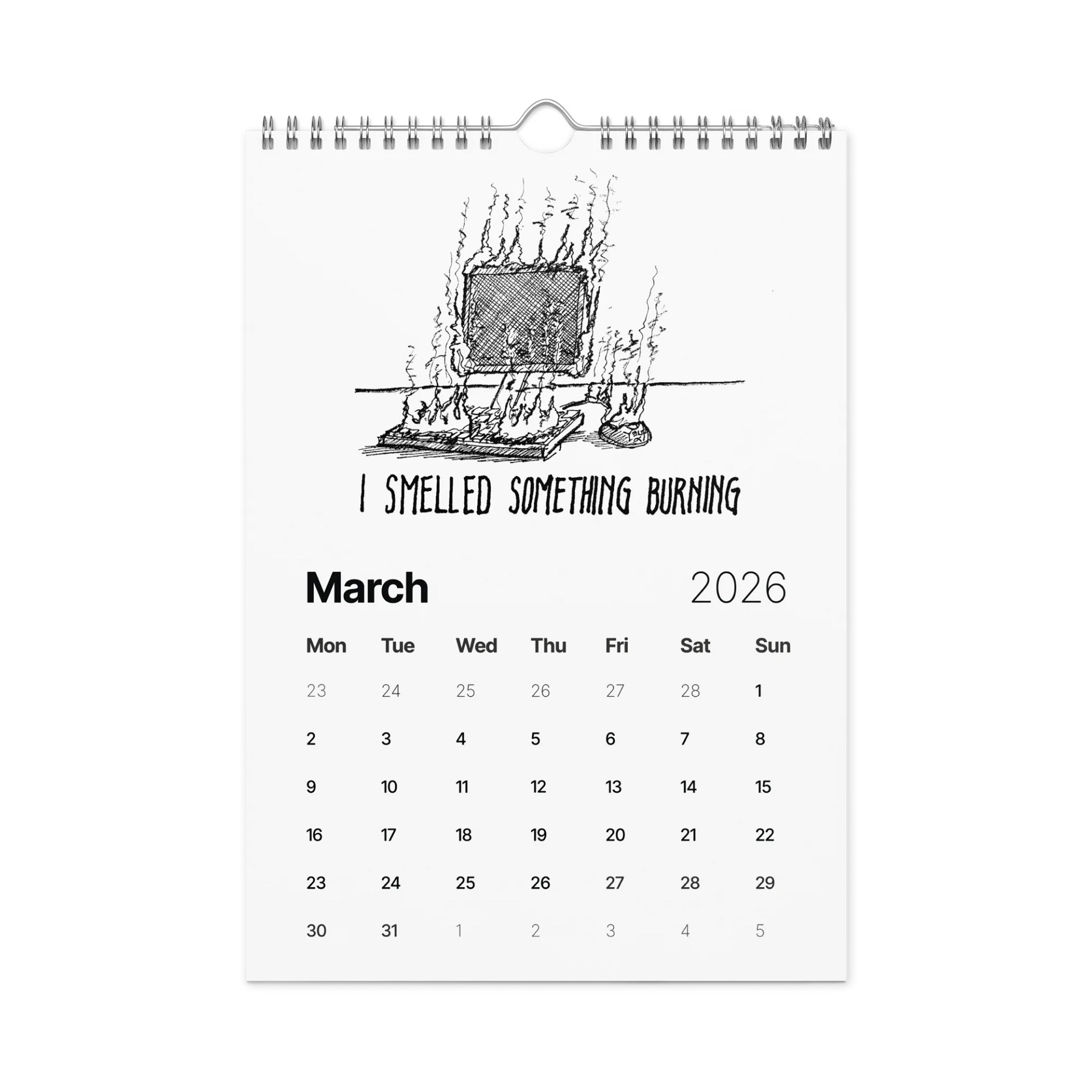 Original Humorous Tech Sketches 2026 Calendar product image (3)
