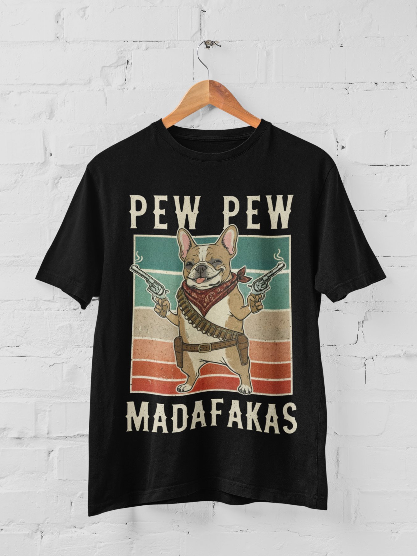 Pew Pew Madafakas Funny Dog T-shirt product image (1)