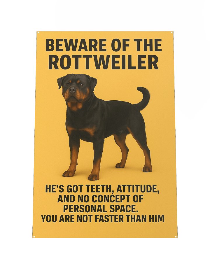 Beware of the Rottweiler Poster product image (2)
