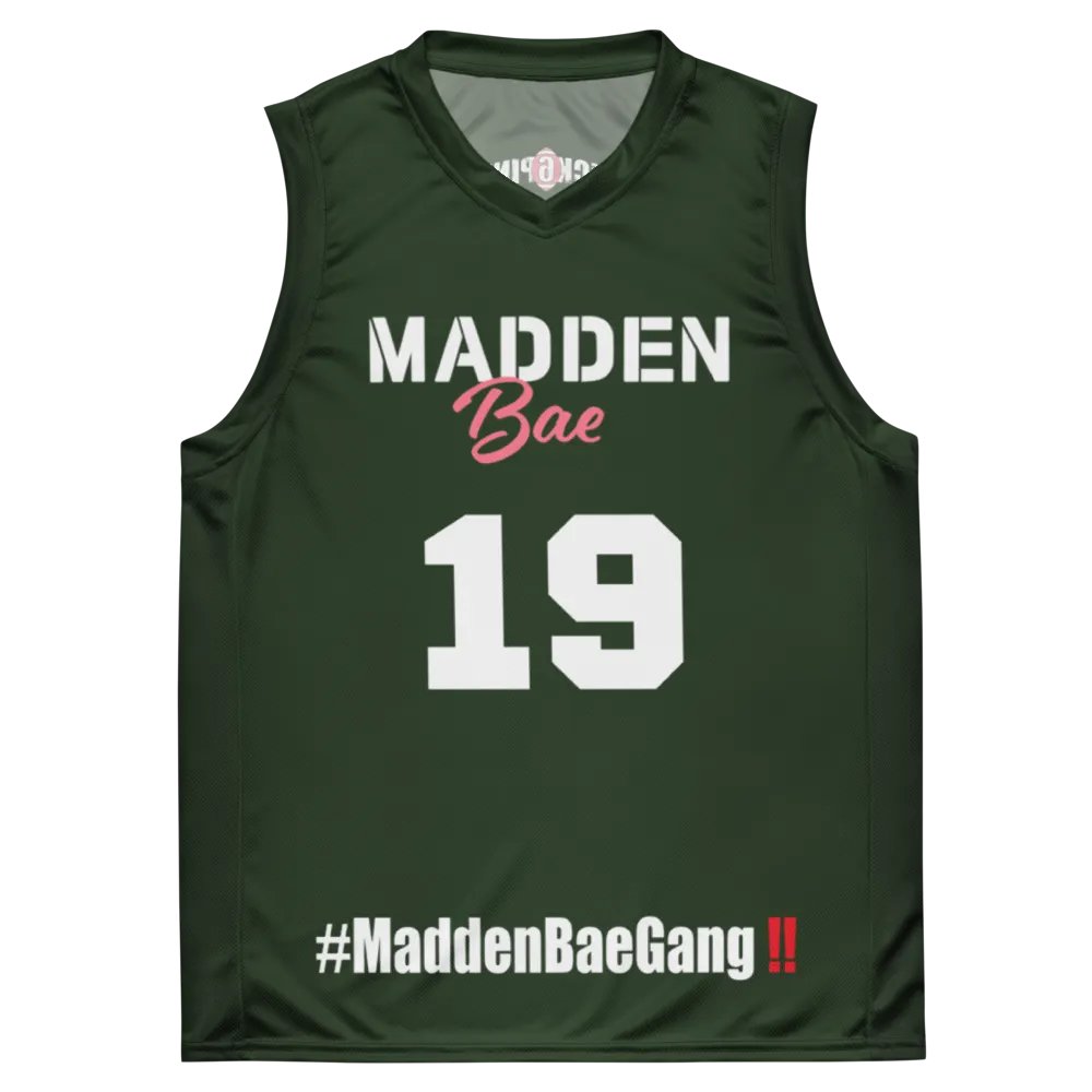 Madden Bae Jersey 👨‍🎨 (Green + White Logo) product image (1)