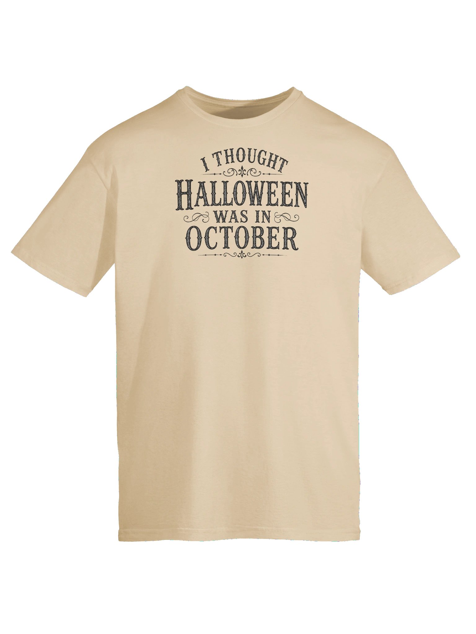 I THOUGHT HALLOWEEN WAS IN OCTOBER, Unisex Cotton Softstyle T-Shirt product image (25)
