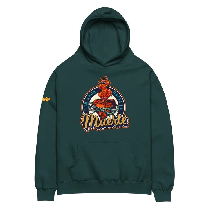 Flaming Heart Unisex Oversized Hoodie product image (17)