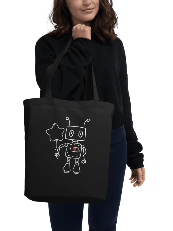 Heart Robot Eco Tote product image (2)
