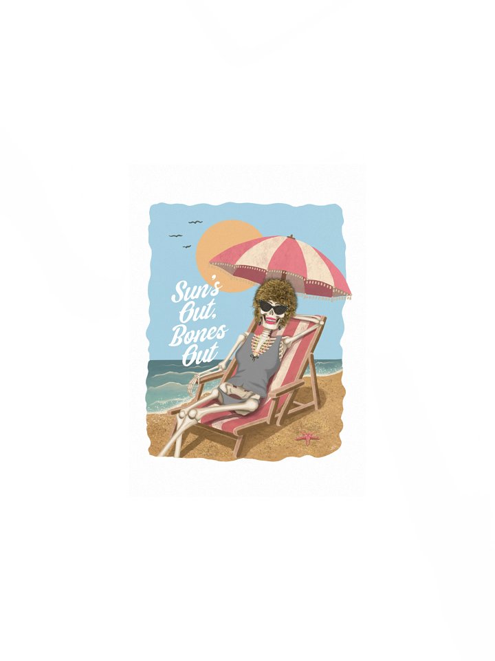 Sun's Out Bones Out Postcard (Print) product image (1)