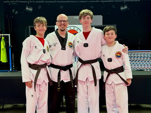3 new brown belts tonight! One year from now we’ll have 4 black belts in the family! #prouddad #prouddadmoment