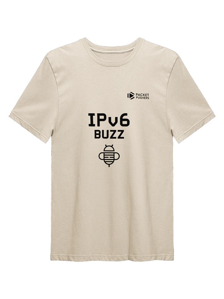IPv6 Buzz Next Level Tee - Black Logo product image (1)