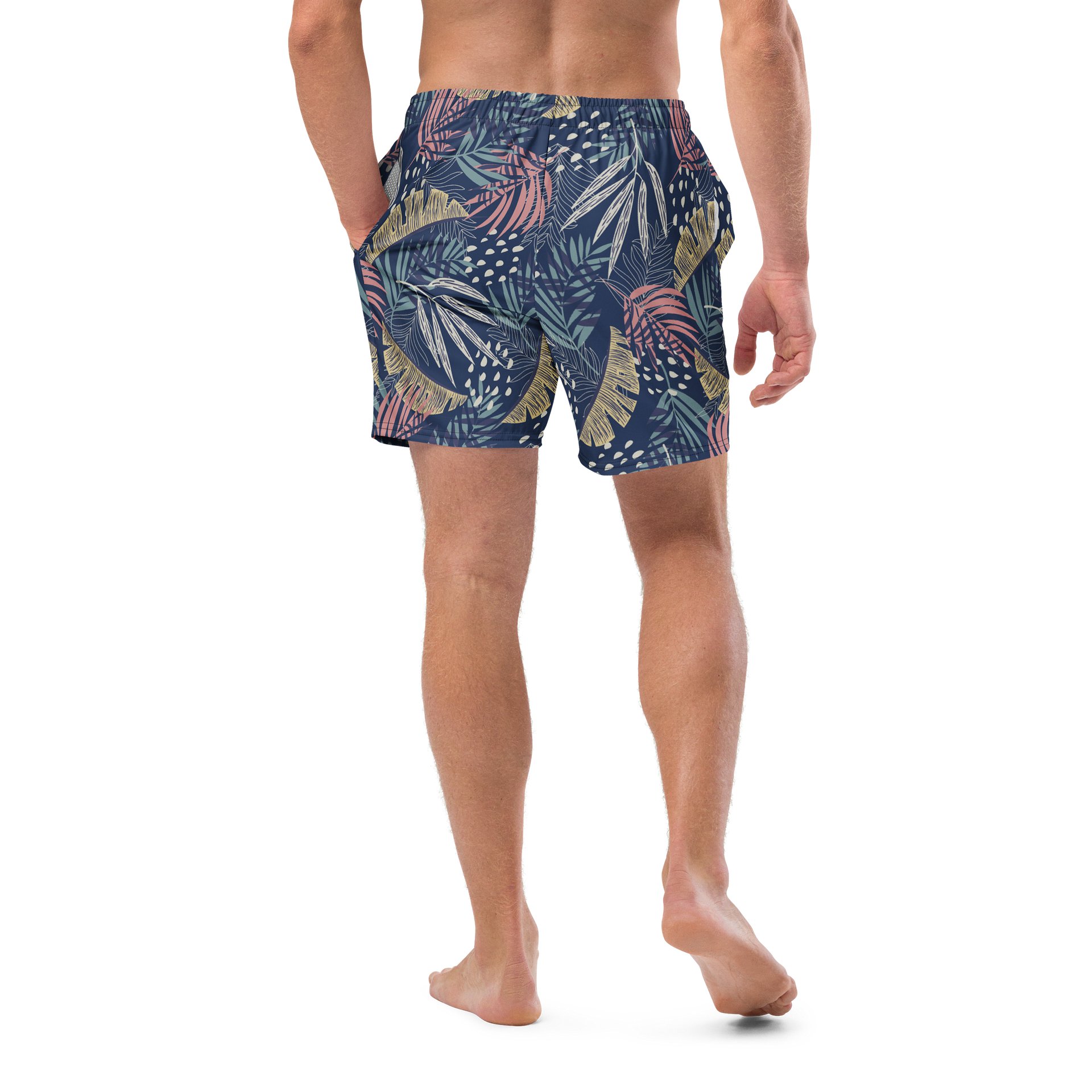Tropical Leaves Paradise Swim Trunks for Summer Comfort product image (10)