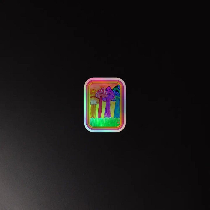 Mushroom Fantasy Holographic Sticker Sheet product image (2)