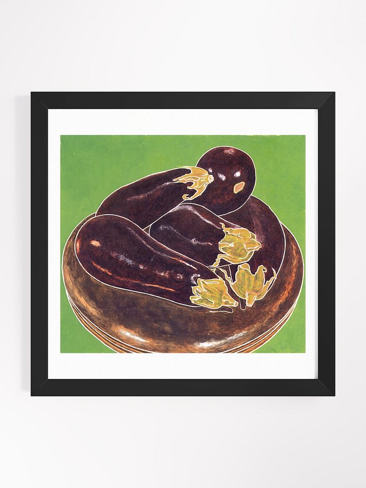 Eggplant and Piano Stool 04.02.06 print framed product image (1)