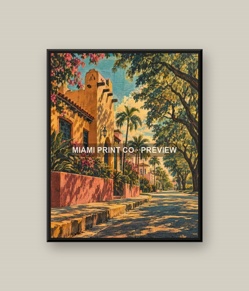 Miami Springs | Framed Art Print product image (1)