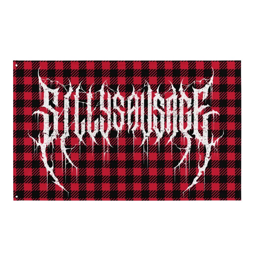 Sillysau5age Deathmetal Flag product image (1)