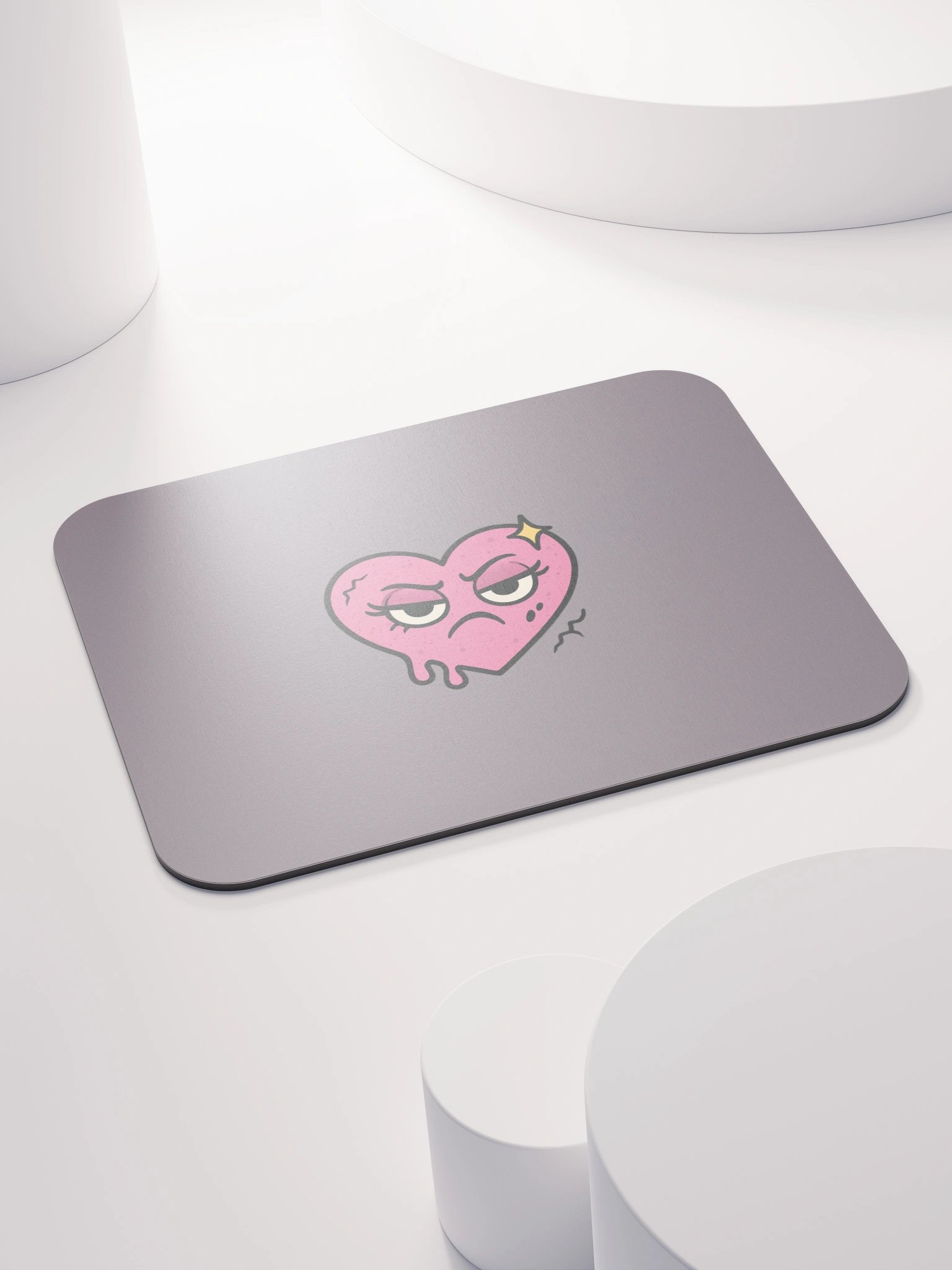 Grumpy Heart Mouse Pad product image (4)