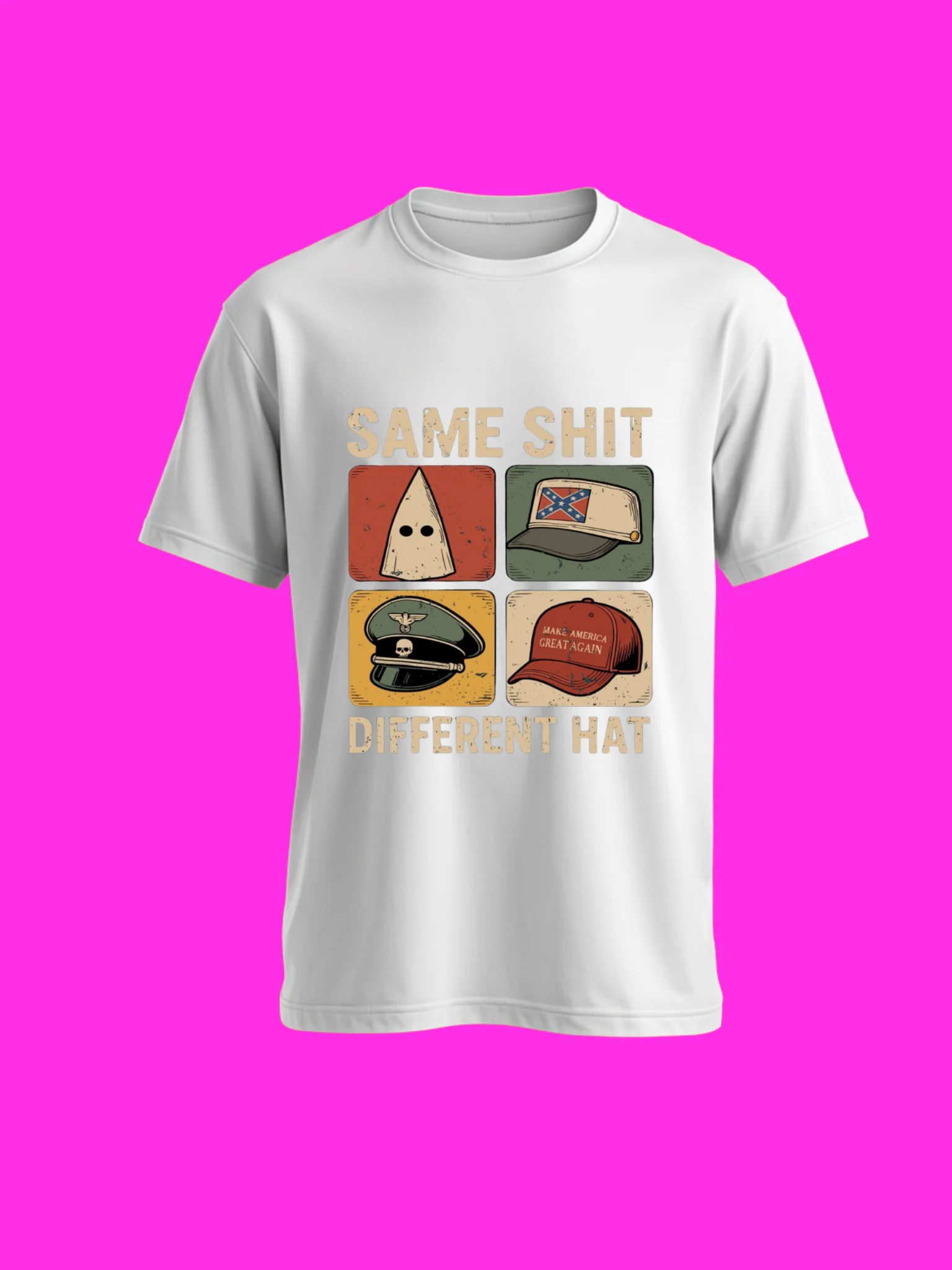 Same Sh*t Different Hat Anti Trump Protest Shirt product image (58)