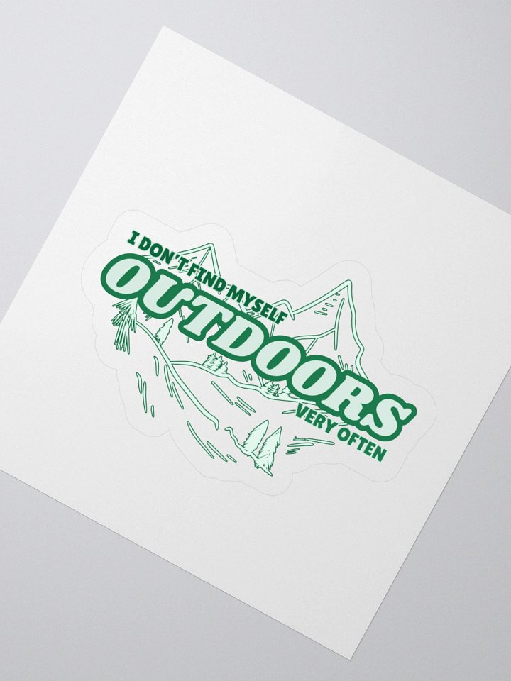 "Outdoors" Sticker product image (2)