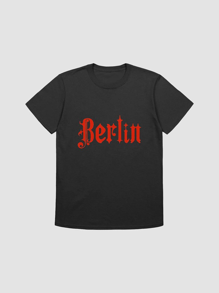 Bold Red Lettering Berlin Unisex T-Shirt product image (5)