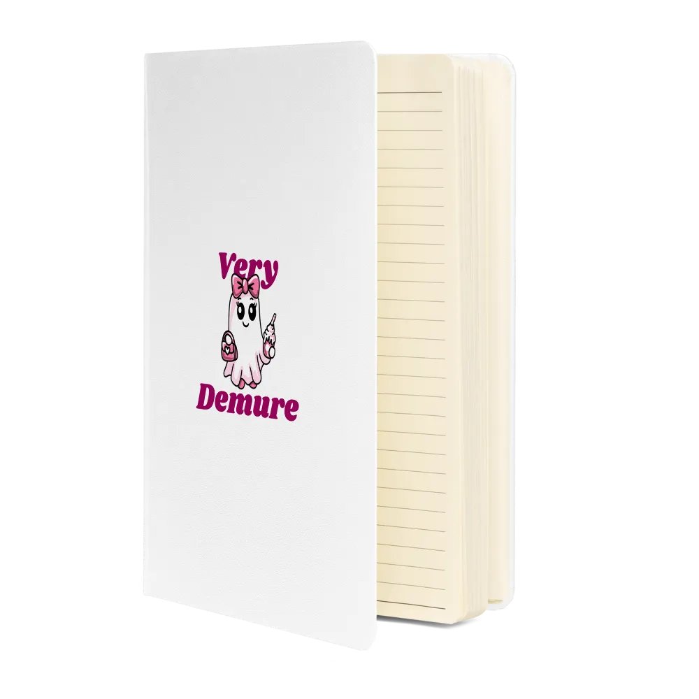 Very Demure Cute Ghost Hardcover Bound Lined Notebook product image (3)