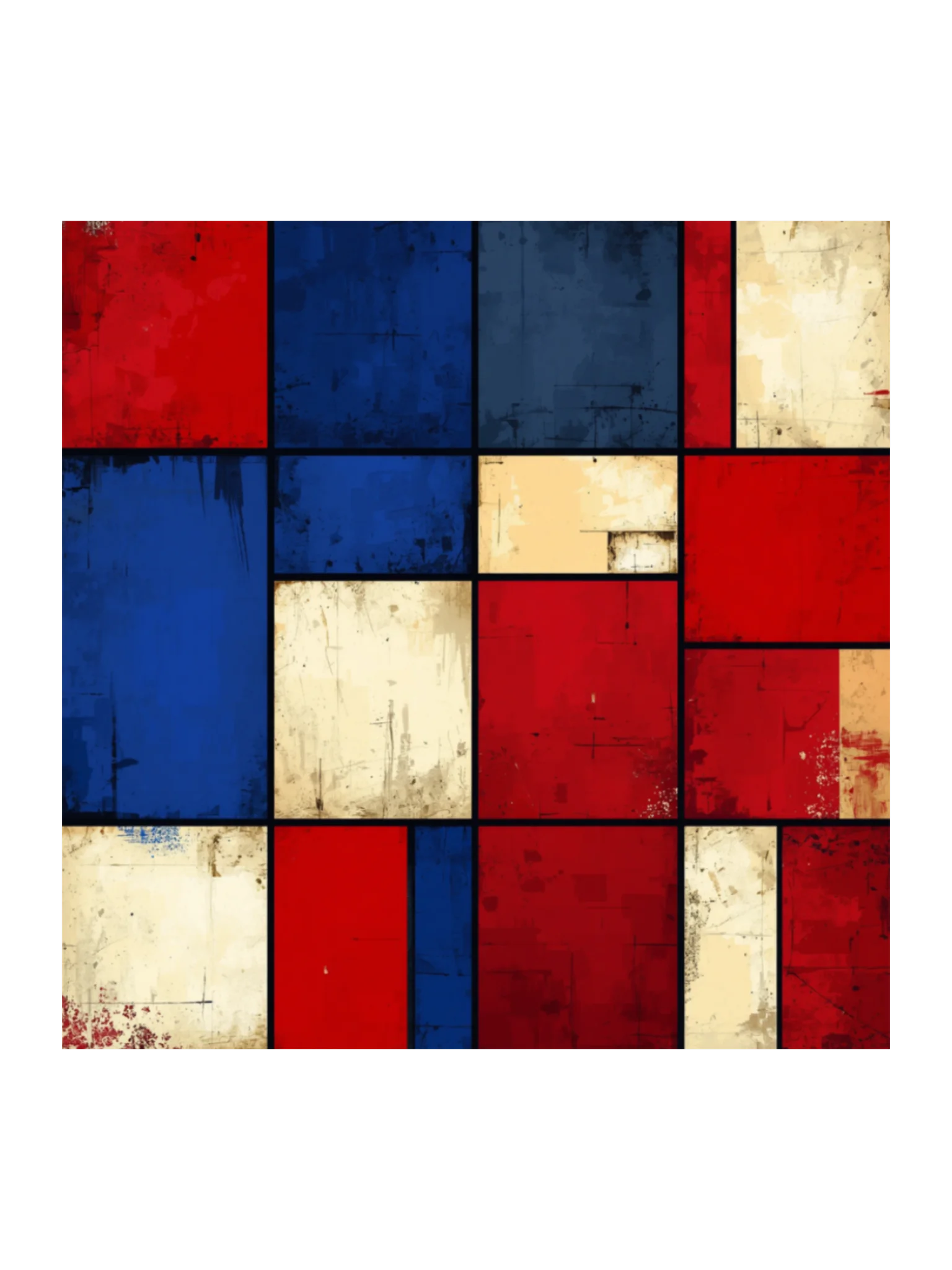 Abstract Grid Kiss Cut Sticker product image (2)