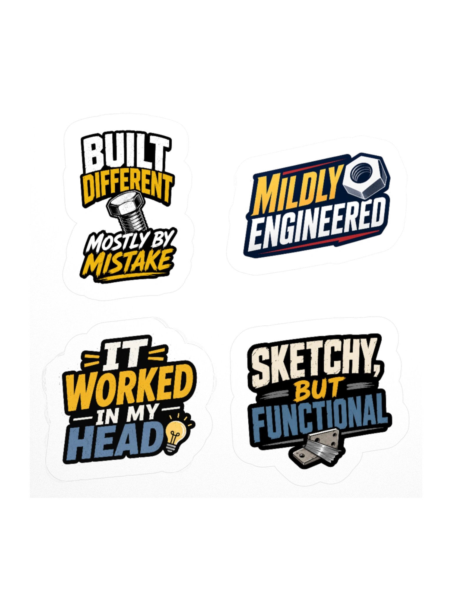 Sketchy but Functional Sticker Pack product image (3)