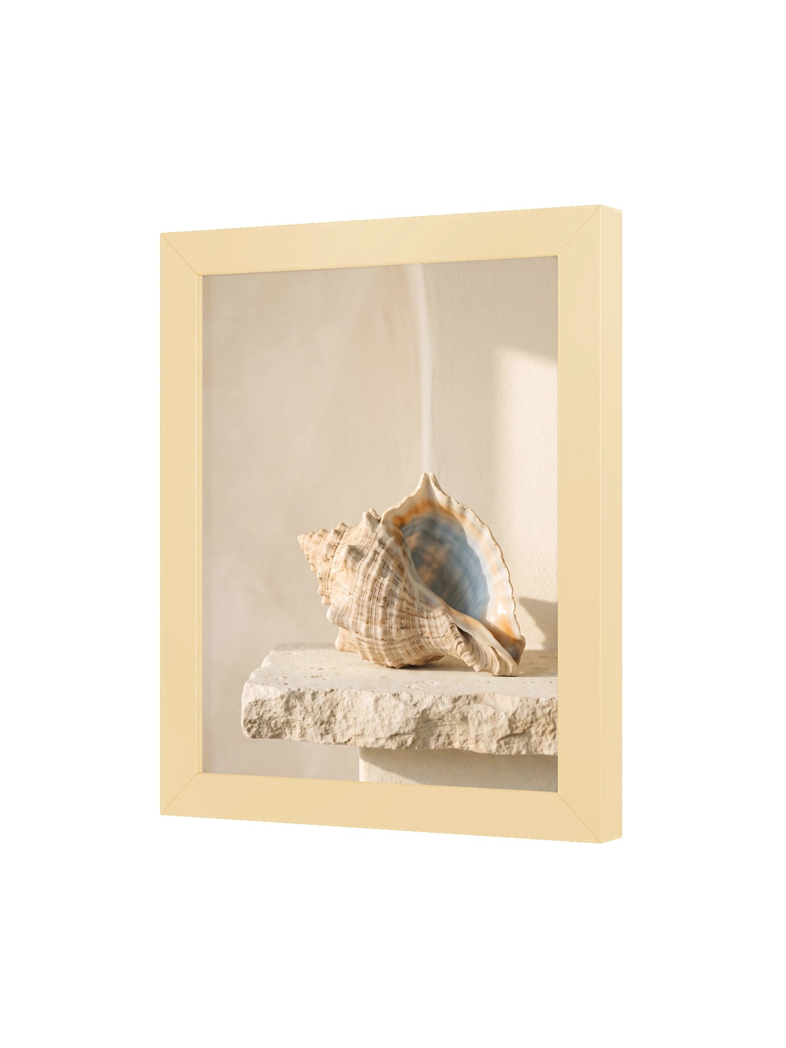 The Floating Shell - Surrealist Coastal Sculptural Wall Art product image (3)