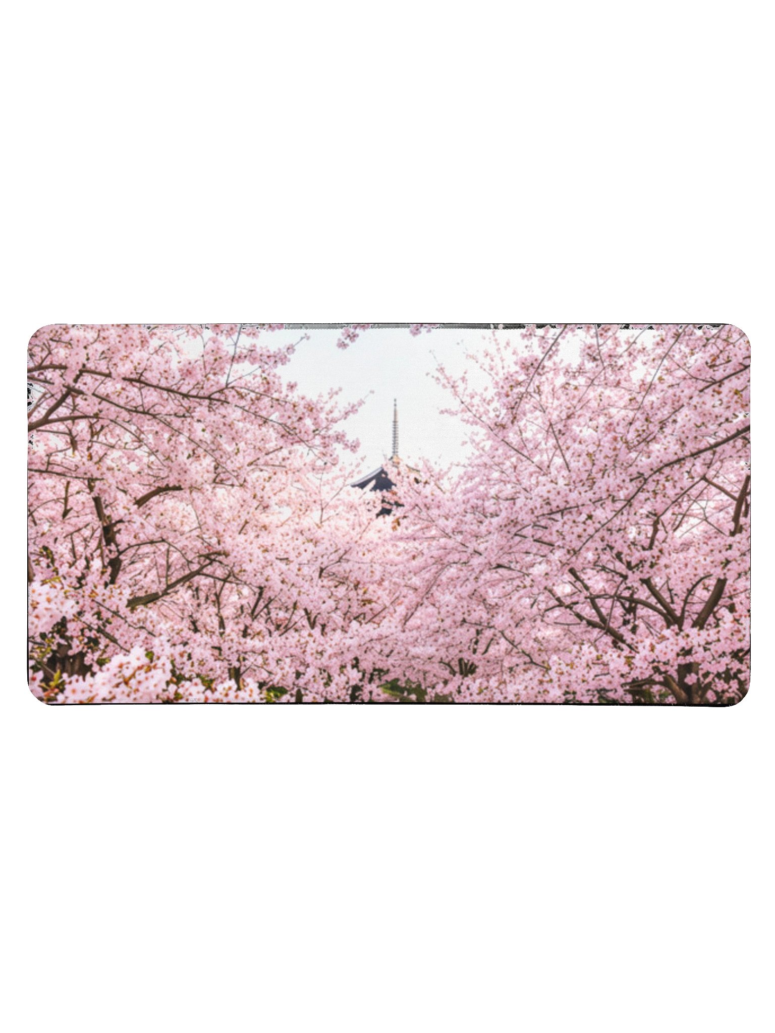Cherry Blossom Desk Mat 15.5" x 31.5" | Large Sakura Desk Pad product image (1)