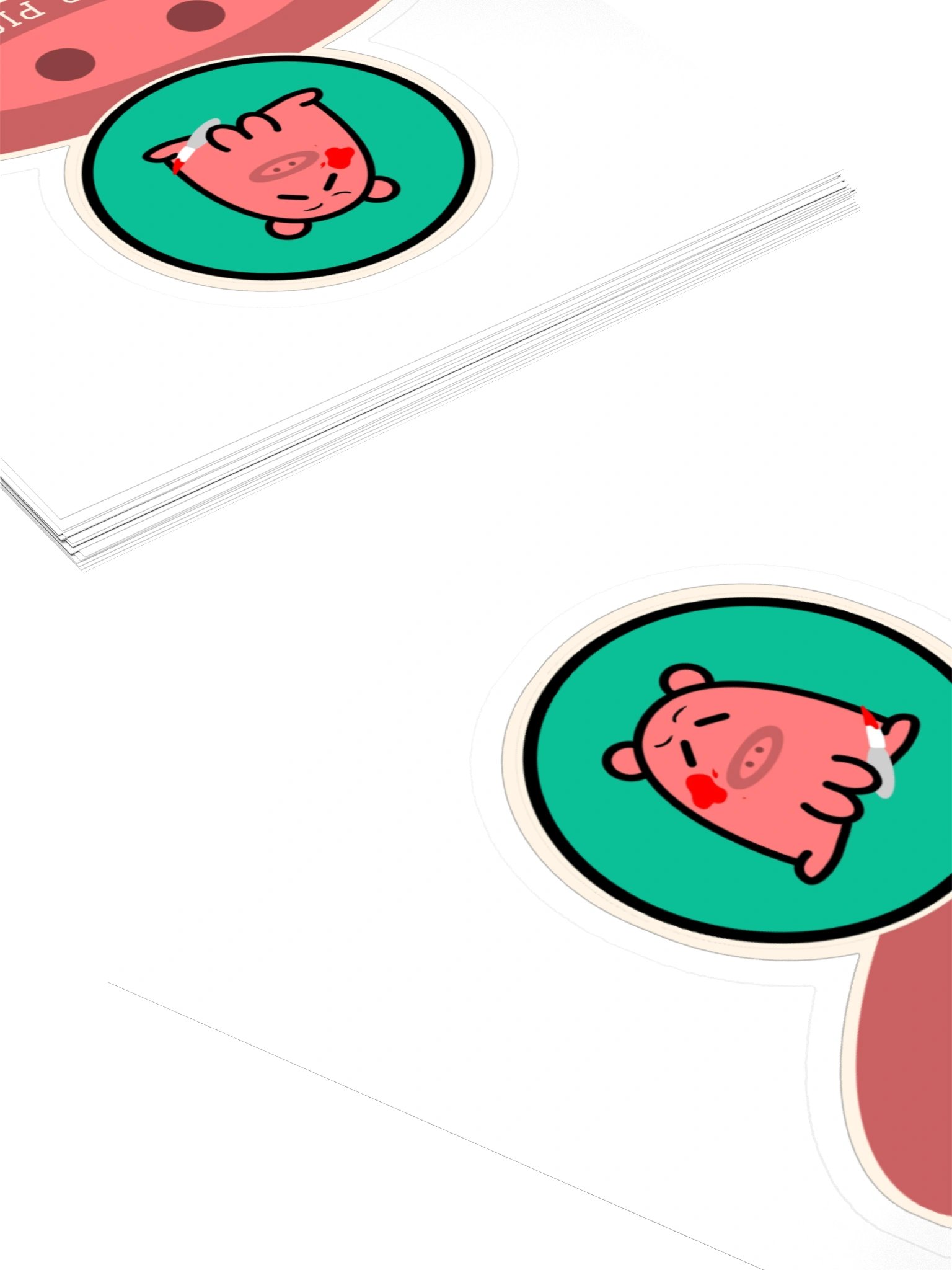 Murder Piggo Snout Sticker product image (11)