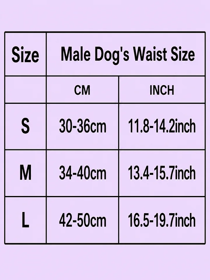 Reusable Male Doggy Diapers (Belly Bands) product image (2)