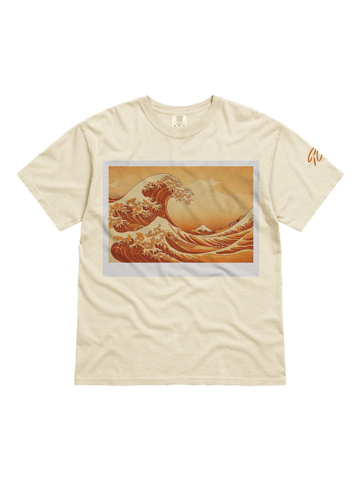 Orange Hokusai Ivory Tee product image (1)