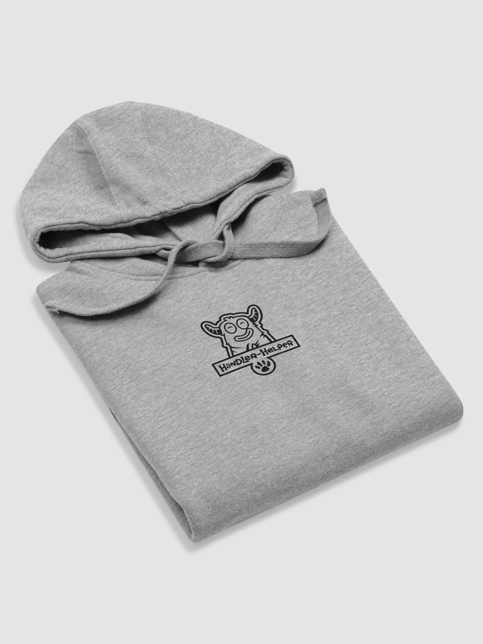 Handler-Helper Badge (Black on Light) Hoodie product image (5)