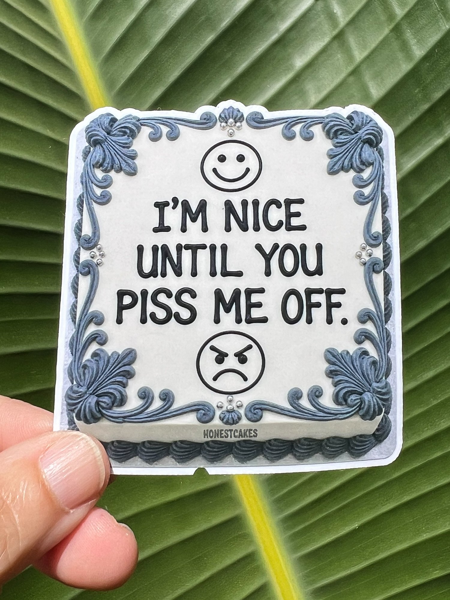 VINYL STICKER: I'm Nice Until You Piss Me Off - FREE SHIPPING product image (1)