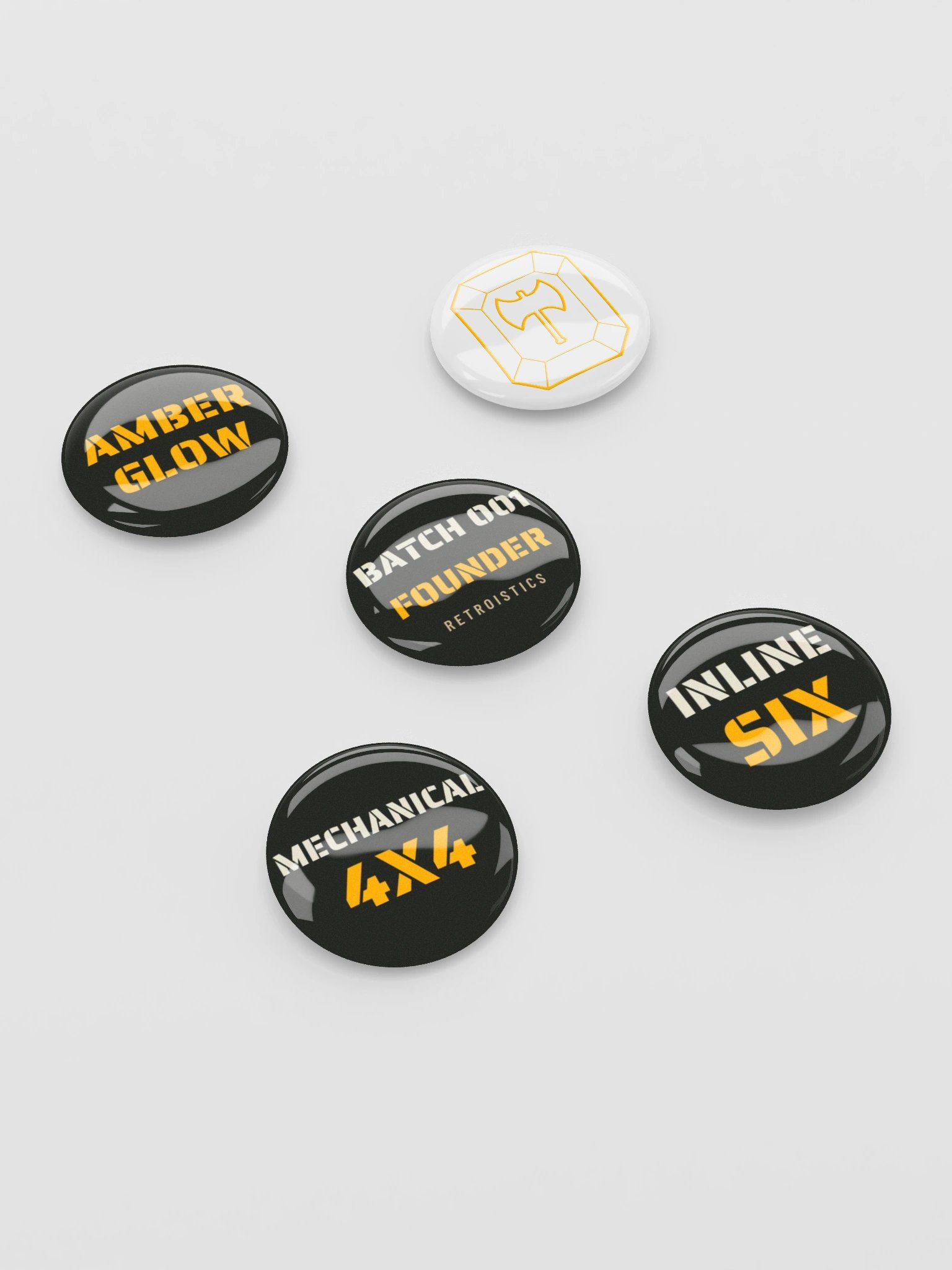 RETROISTICS BUTTON PINS product image (2)