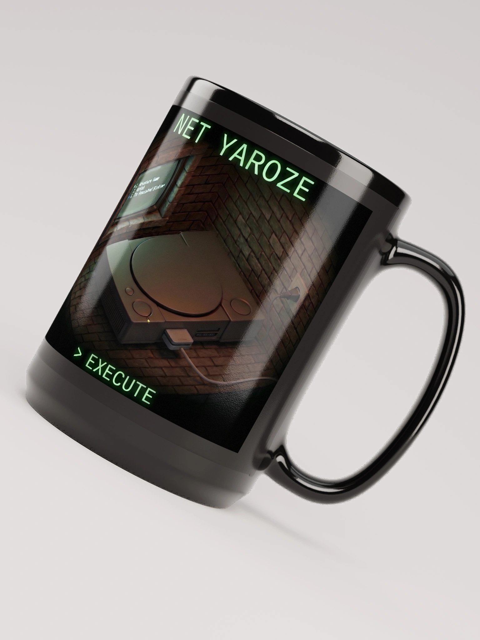 Net Yaroze Taza Negra - Accesorio Setup Gamer y Programador product image (6)