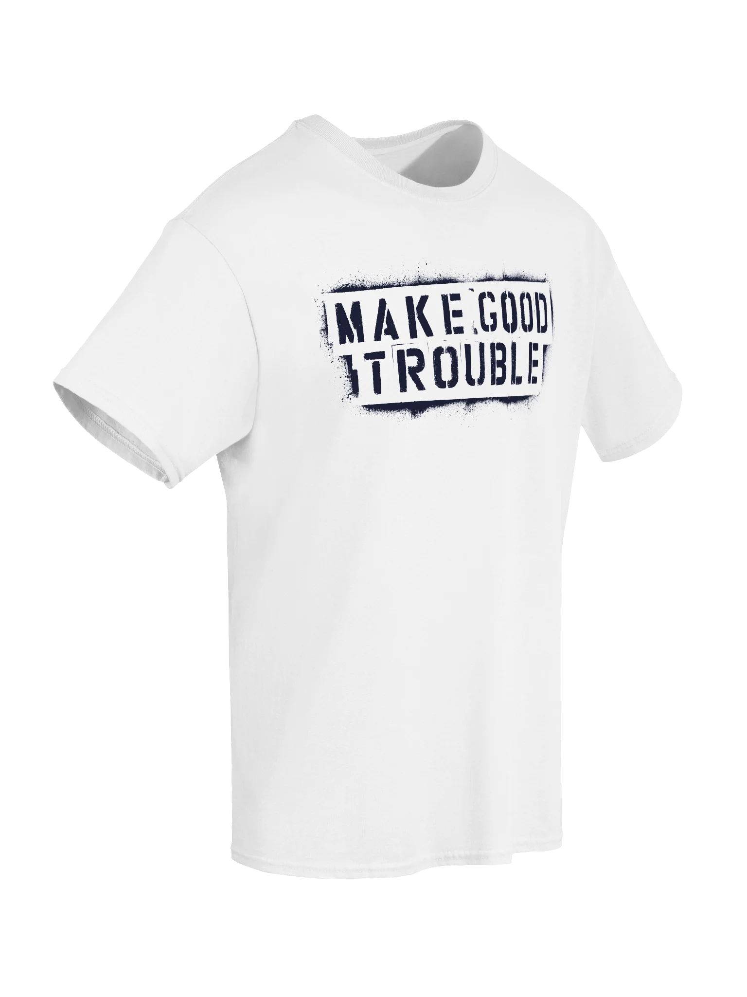 Make Good Trouble Gildan Heavyweight T-Shirt black letters product image (6)