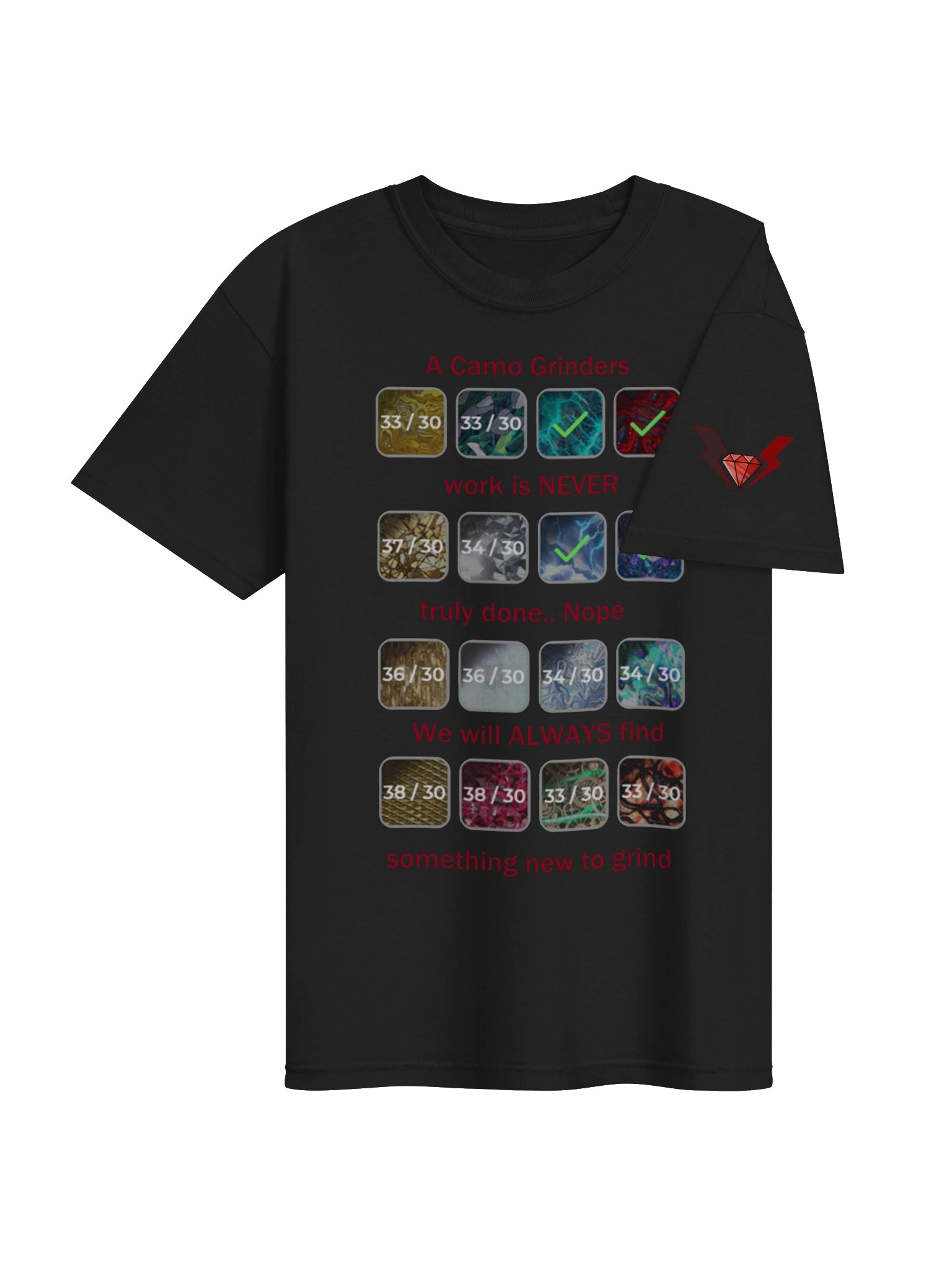 A Camo Grinder's Work Tee product image (4)