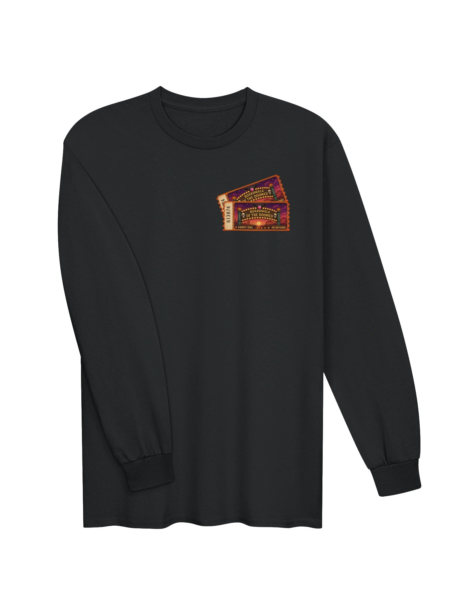 VINTAGE HAUNTED PARK LONG SLEEVED COTTON TEE product image (11)