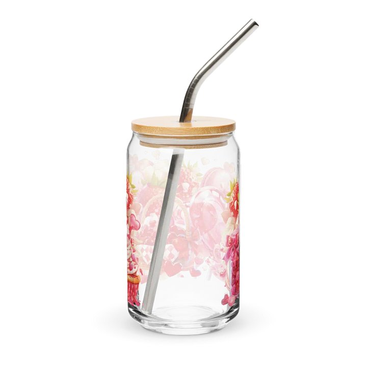 Valentine Sweet Treat Delights Glass Can Sipper product image (2)