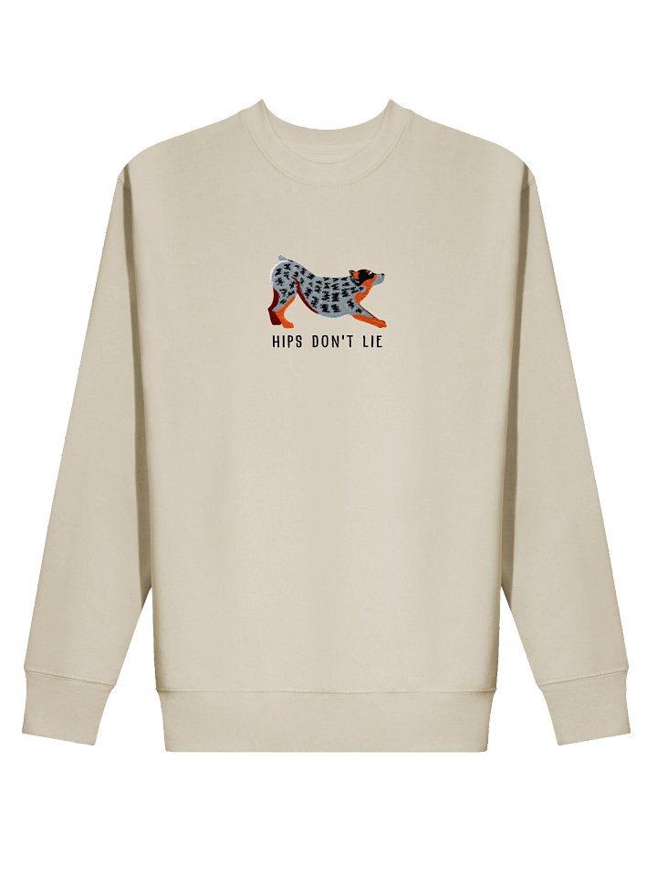 Hips Don't Lie Sweatshirt (Embroidered) of an Australian Cattle Dog(Blue Heeler) product image (72)