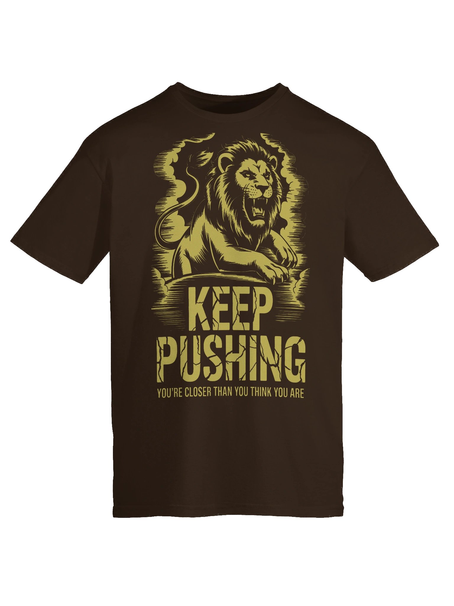 KEEP PUSHING V3 Graphic T-Shirt Yellow product image (3)