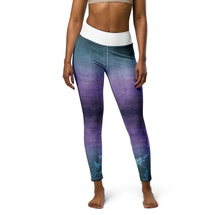 Blue Wildflowers Leggings product image (1)