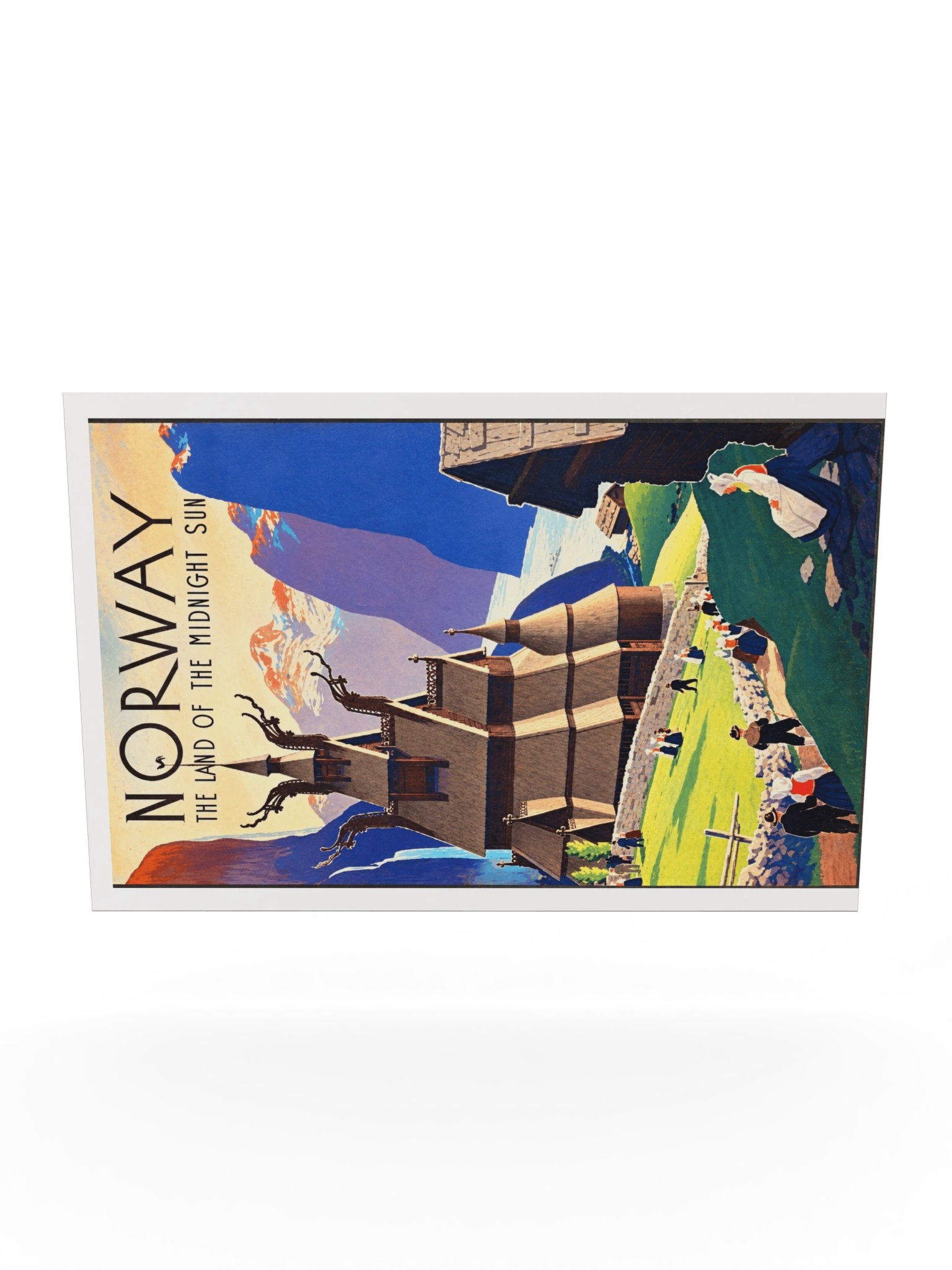 Norway Midnight Sun Vintage Travel Poster product image (66)