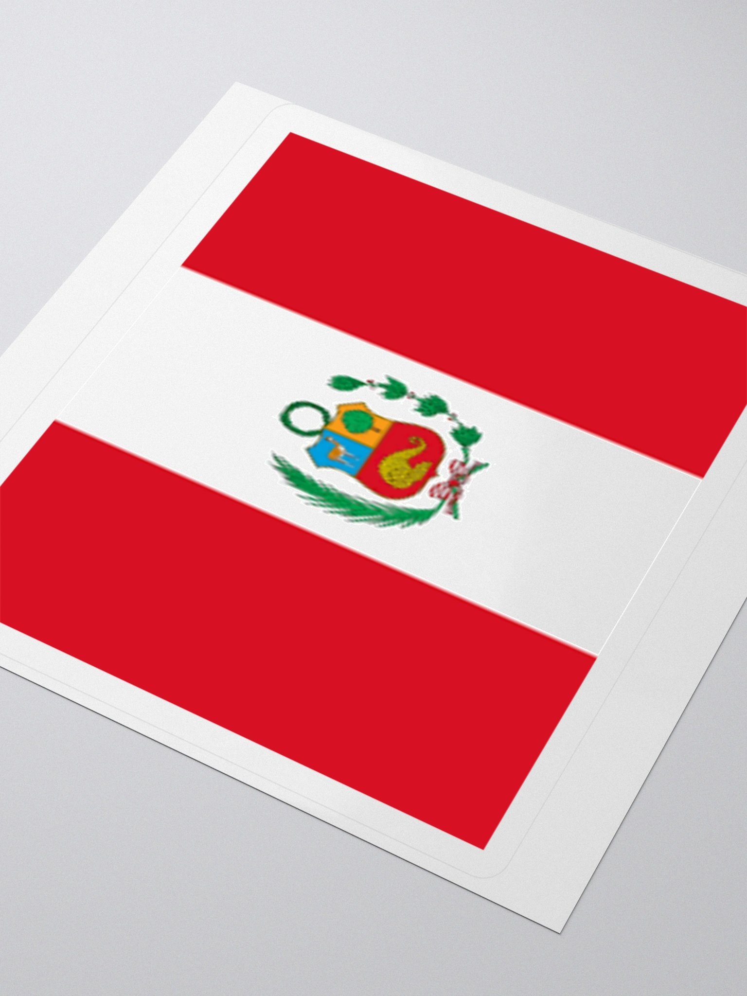 Exclusive Peru Flag Kiss-Cut Stickers - High-Quality Vinyl, Multiple Sizes product image (9)