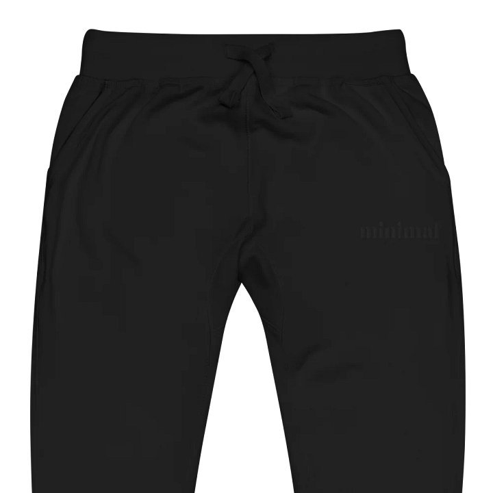 001: black stitched joggers product image (2)